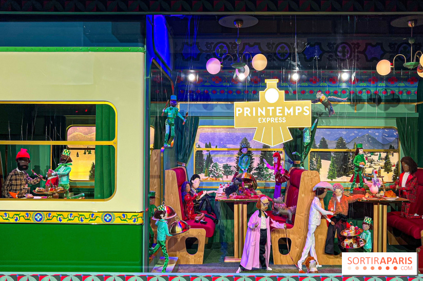 Les vitrines de Noël 2024 du Printemps Haussmann avec Juliette Binoche - image00019