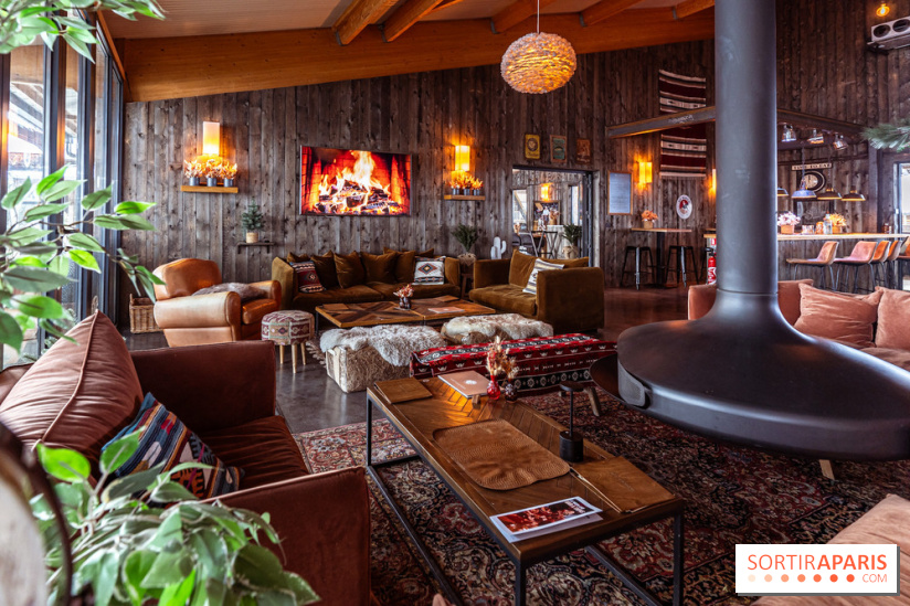 Bo Ranch, le restaurant - bar, site événementiel et lieu de compétition de Reining -  cheminée