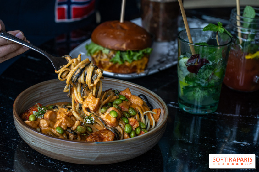 Bo Ranch, le restaurant - bar, site événementiel et lieu de compétition de Reining -  pâtes aux gambas