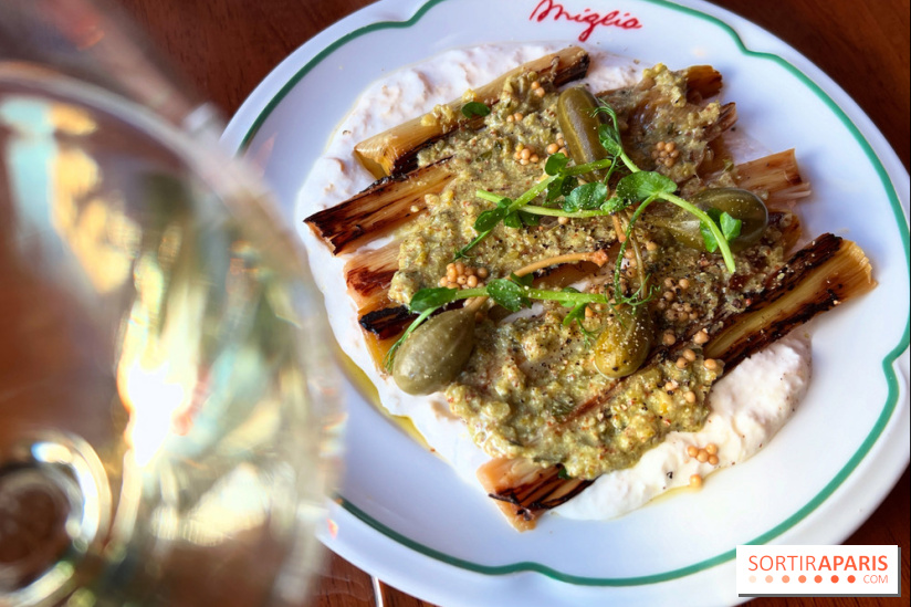 Miglia - Poireaux à la flamme, stracciatella fumée