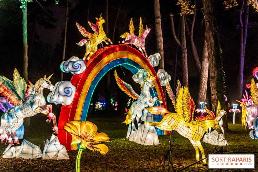 L'Odyssée Lumineuse 2024, le parcours de lumières au Parc Floral - les photos -  licornes