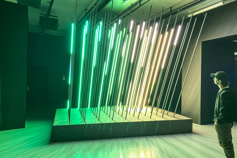 Pulse : nos photos de l'exposition immersive son et lumière à la Gaité Lyrique