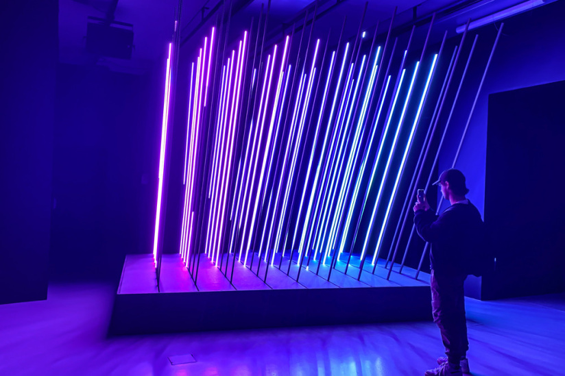 Pulse : nos photos de l'exposition immersive son et lumière à la Gaité Lyrique