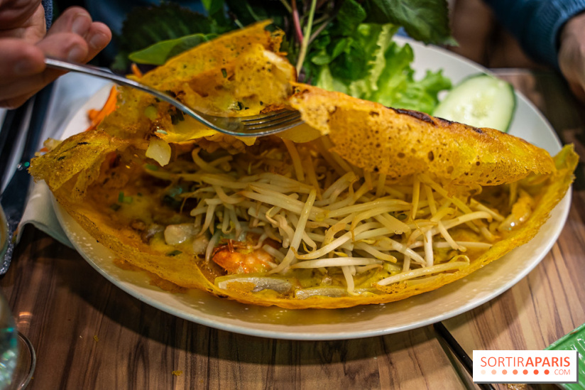 Pho Bom, le restaurant vietnamien, temple du pho et des nouilles Paris 13e -   banh xeo