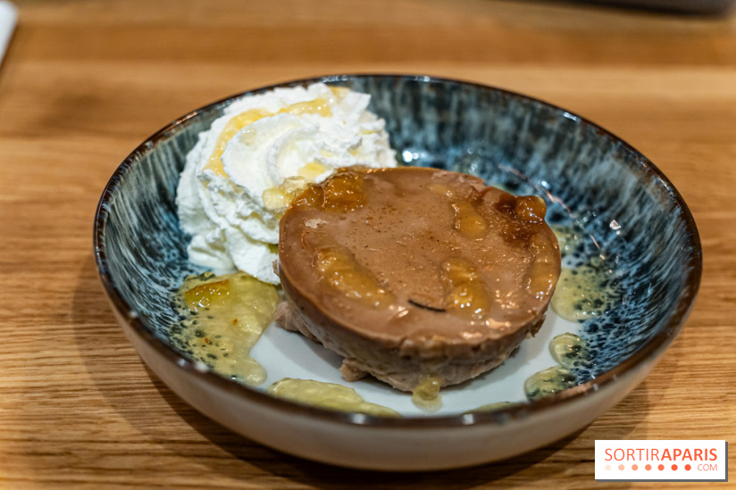 Inalis, le restaurant bistronomique à Fontainebleau - Seine-et-Marne 77 - Photos -  Flan à la crème de marron, marmelade de clémentine au vinaigre de Calamansi