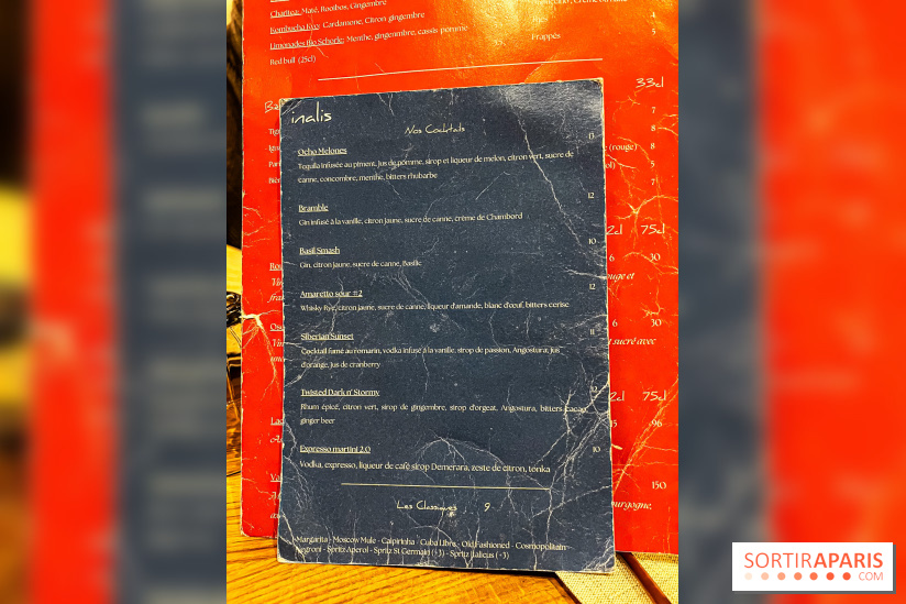 Inalis, le restaurant bistronomique à Fontainebleau - Seine-et-Marne 77 - Photos - carte cocktails