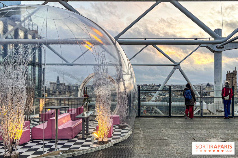 Bulle de rêves : la terrasse d'hiver du restaurant George au sommet du Centre Pompidou