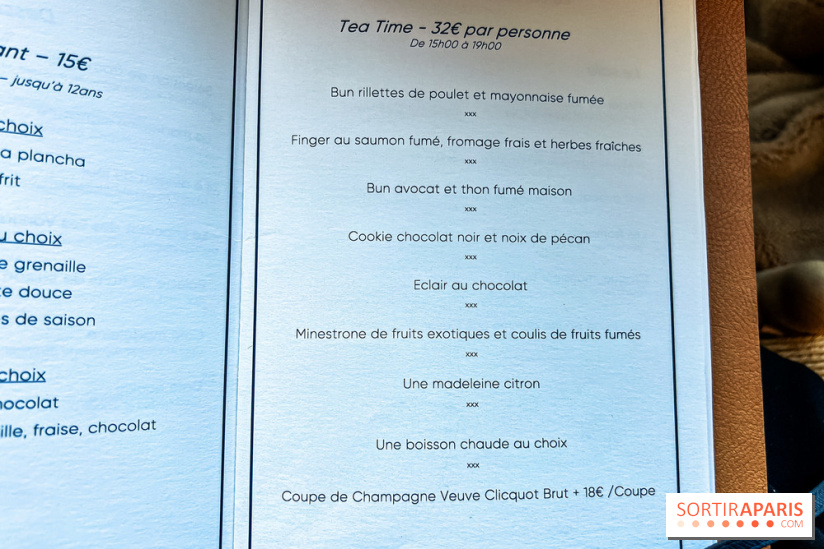 Le tea time abordable du Printemps par Bryan Esposito et Xavier Pistol - carte - menu