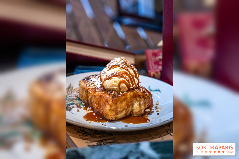 Le Bistro des Livres, le restaurant français pour les amoureux des bouquins -  pain perdu