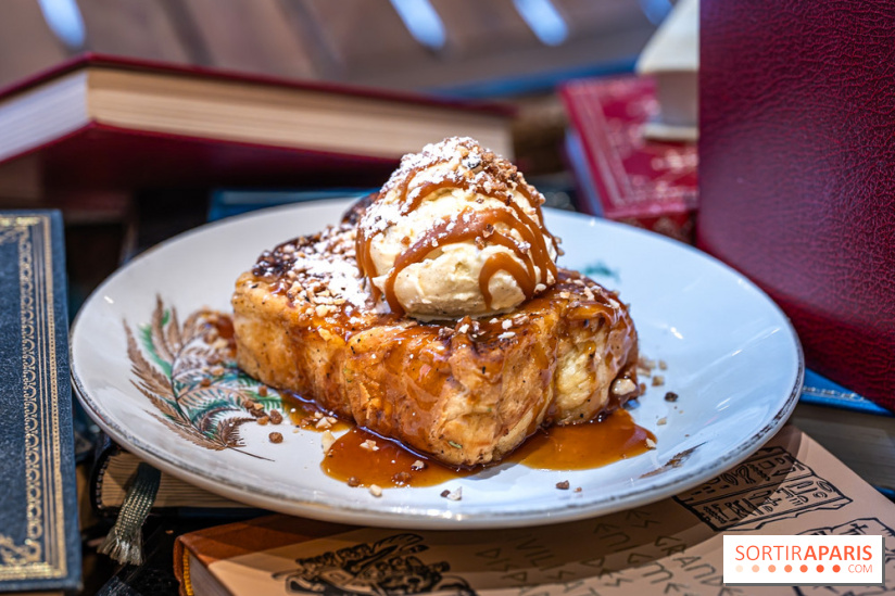 Le Bistro des Livres, le restaurant français pour les amoureux des bouquins -  pain perdu