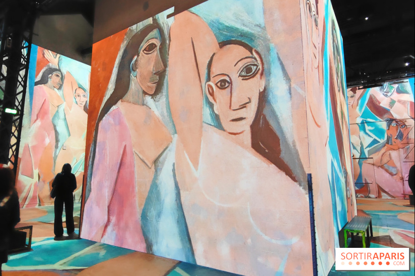 Picasso à l'Atelier des Lumières - Les Demoiselles d’Avignon, 1907, © Succession Picasso 2024, © Bridgeman Images