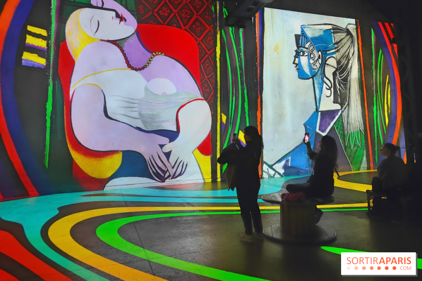 Picasso à l'Atelier des Lumières - Le Rêve, 1932, © Succession Picasso 2024