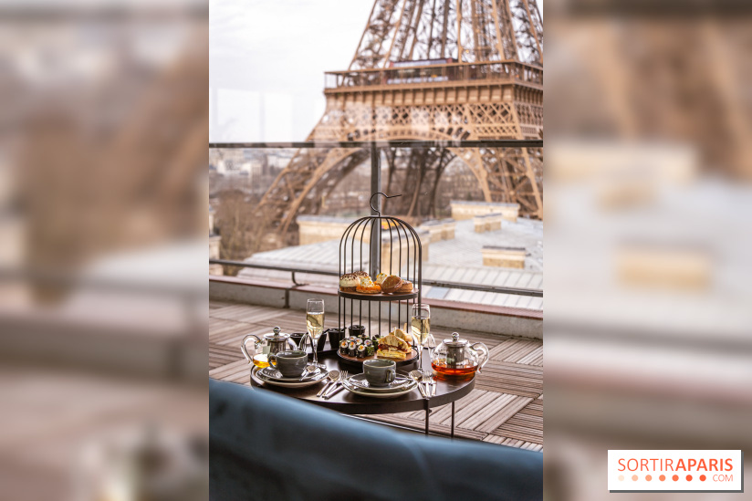 Le tea time éphémère face à la Tour Eiffel au Pullman