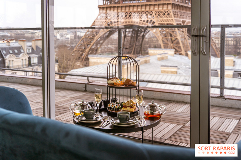 Le tea time éphémère face à la Tour Eiffel au Pullman