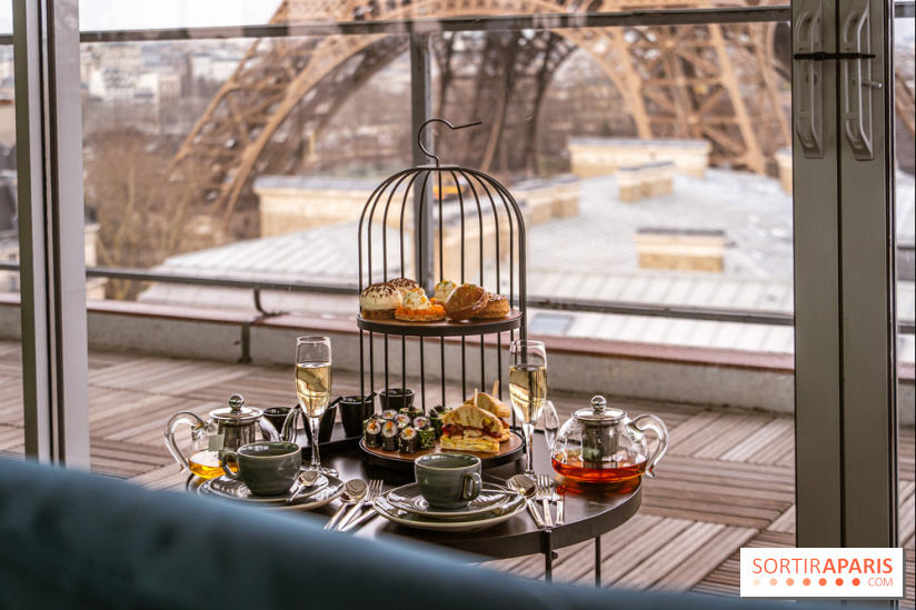 Le tea time éphémère face à la Tour Eiffel au Pullman
