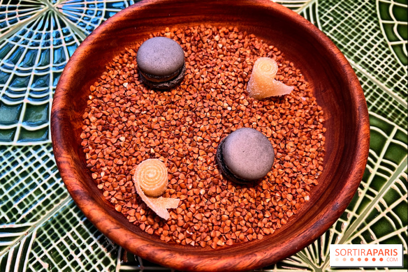 Le Christine - Macaron citron noir, bonbon pomme yuzu