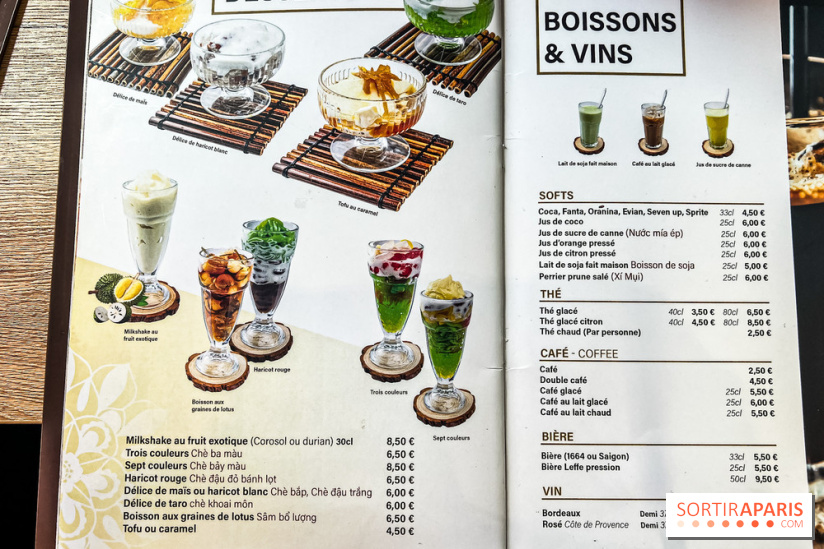 Ngoc Xuyen Saigon, le restaurant vietnamien du 13e aux bons pho et soupes de nouilles - menu 