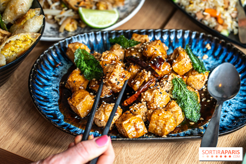 Buja restaurant végétarien thaï et Viet Paris 13e - photos - Pad Tofu au Tamarin