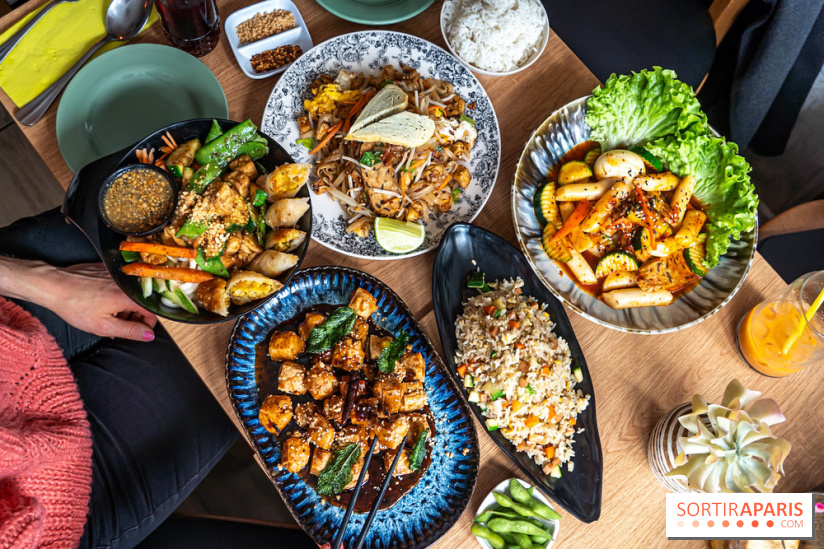 Buja restaurant végétarien thaï et Viet Paris 13e - photos - table