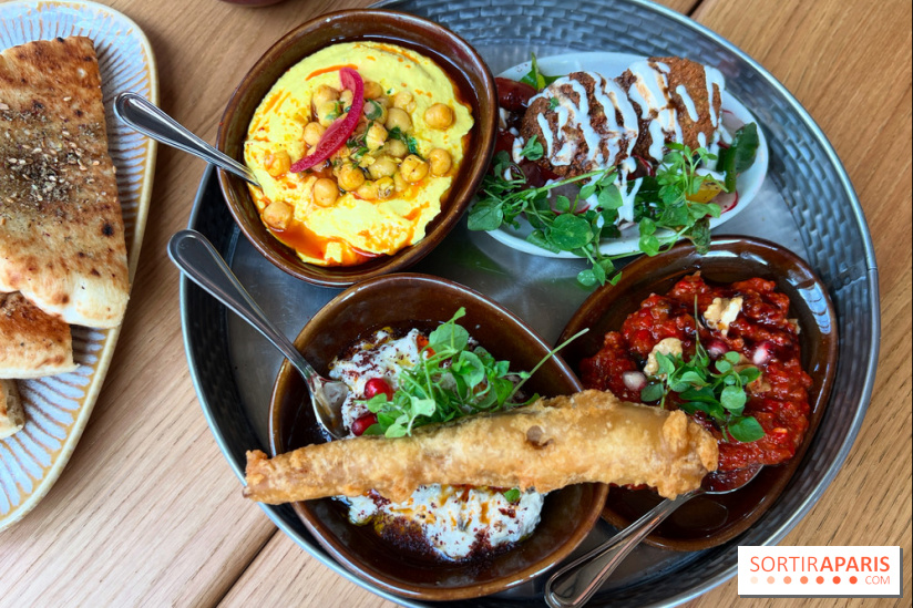 Amanie - Houmous, caviar d'aubergines, pain pita