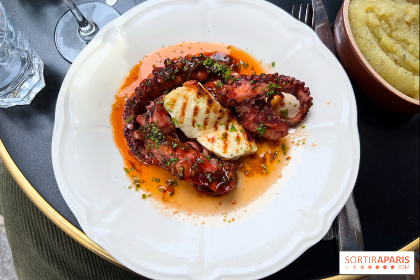 Le Cochon à l'Oreille - Poulpe et halloumi grillés