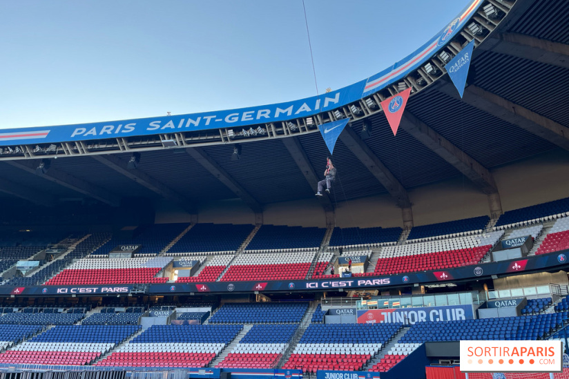 Tyrolienne au Parc des Princes