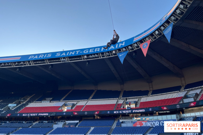 Tyrolienne au Parc des Princes