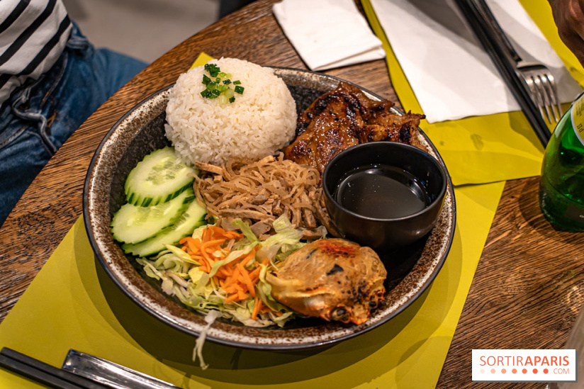Comme au Vietnam, restaurant vietnamien Paris 13e - cơm thịt nướng chả cua bì