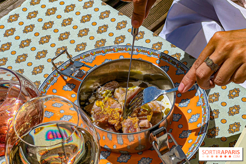 La terrasse estivale du Printemps Haussmann 2025 avec vue sur Paris et la Tour Eiffel  - image00015