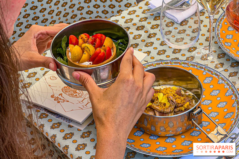 La terrasse estivale du Printemps Haussmann 2025 avec vue sur Paris et la Tour Eiffel  - image00046