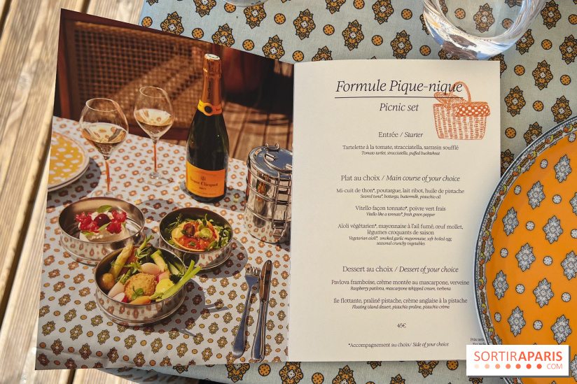 La terrasse estivale du Printemps Haussmann 2025 avec vue sur Paris et la Tour Eiffel  - image00053