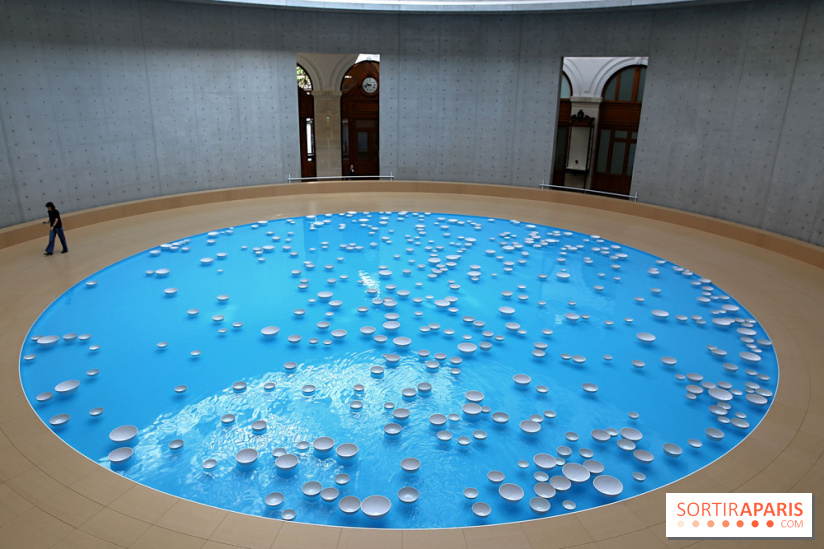 Clinamen, nos photos de l'une installation aquatique et musicale à la Bourse de Commerce - Clinamen Bourse de Commerce 2