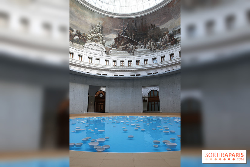 Clinamen, nos photos de l'une installation aquatique et musicale à la Bourse de Commerce - Clinamen Bourse de Commerce 5