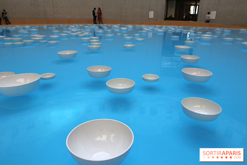 Clinamen, nos photos de l'une installation aquatique et musicale à la Bourse de Commerce - Clinamen Bourse de Commerce 9 fotor 2025060615218