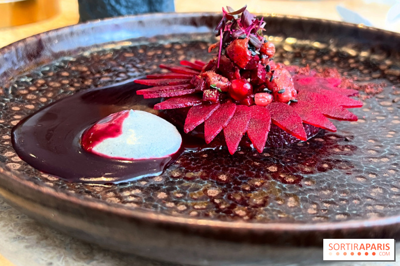 Restaurant Alan Geaam - Le Thon rouge Betterave, sésame noir, épices kamouneh