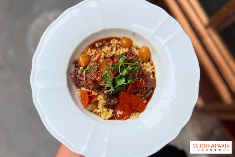 Le Bon Bock - Joue de boeuf braisée coquillettes