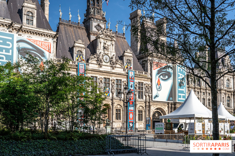 Hôtel de Ville - De Paris à Belem - Forêt Urbaine - Obey  - A7C03307