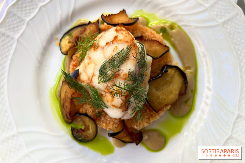 Patio terrasse La Réserve Paris - Lotte et quinoa