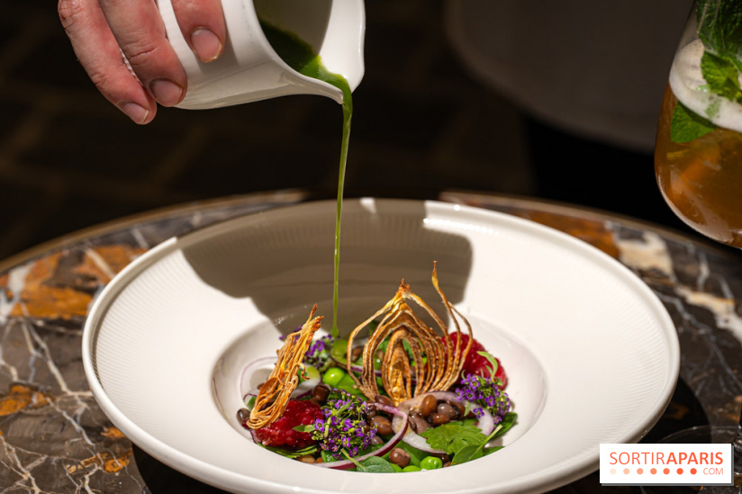 Maison Delano restaurant et terrasse cachée Paris 8e - Jardin des Pois