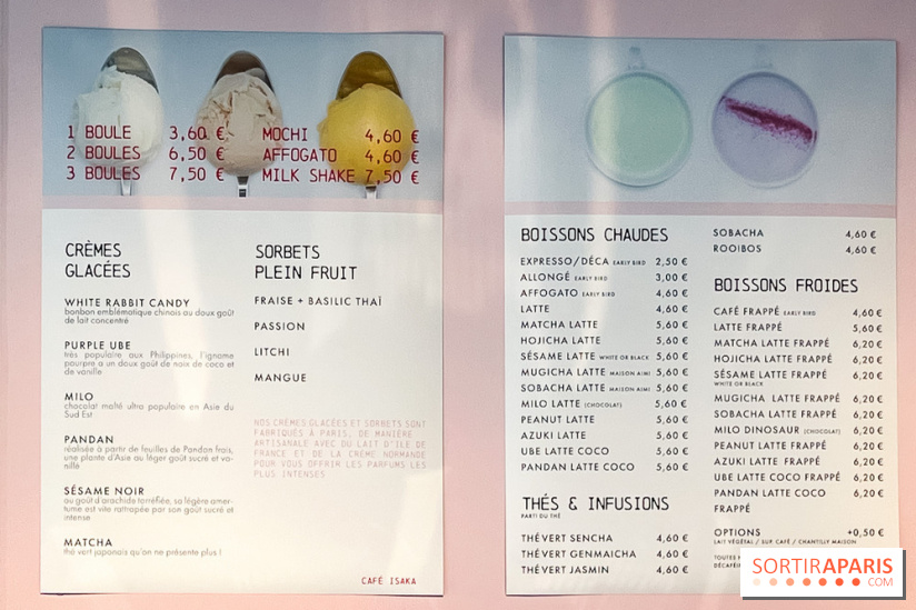 Le pop-up de glace Café Isaka à la Samaritaine avec salon de thé