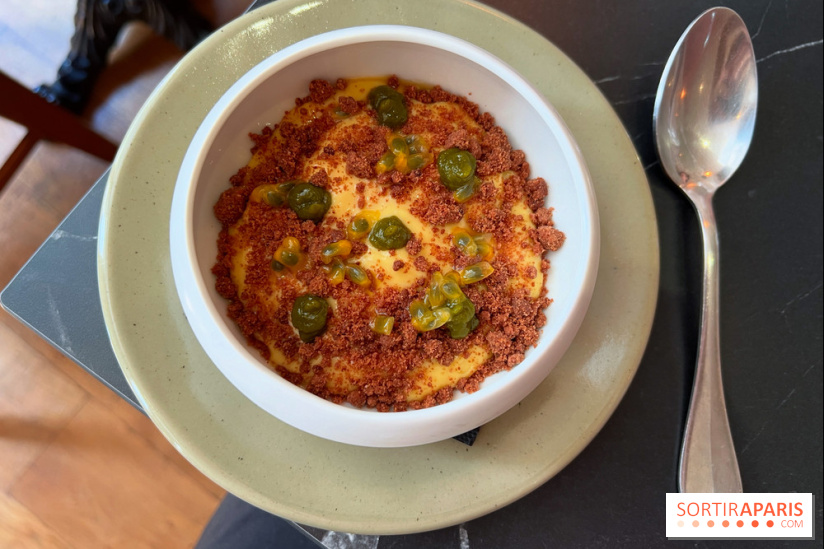 Schnock - Crème passion, crumble chocolat