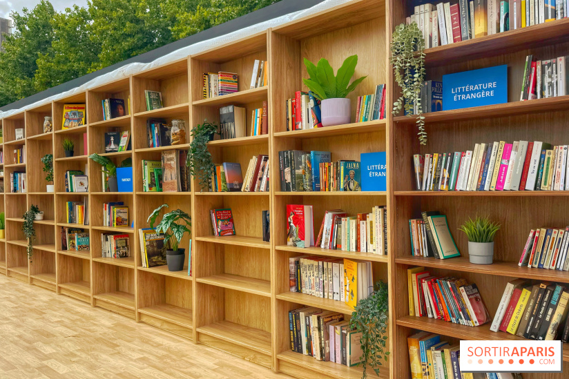 Bibliothèque et boite à livres géante à ciel ouvert
