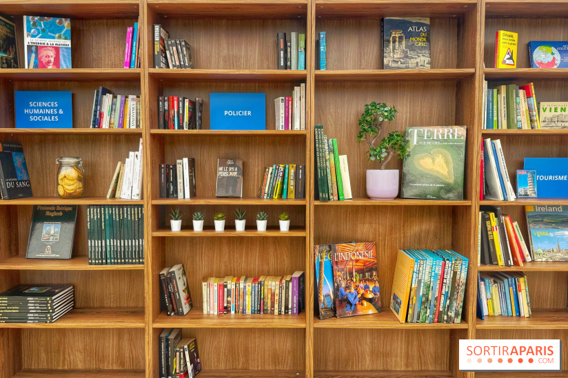 Bibliothèque et boite à livres géante à ciel ouvert