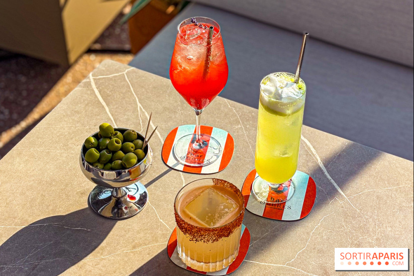 Bar Les Ombres : cocktails & tapas sur le rooftop du Musée du Quai Branly avec vue sur la tour Eiffel