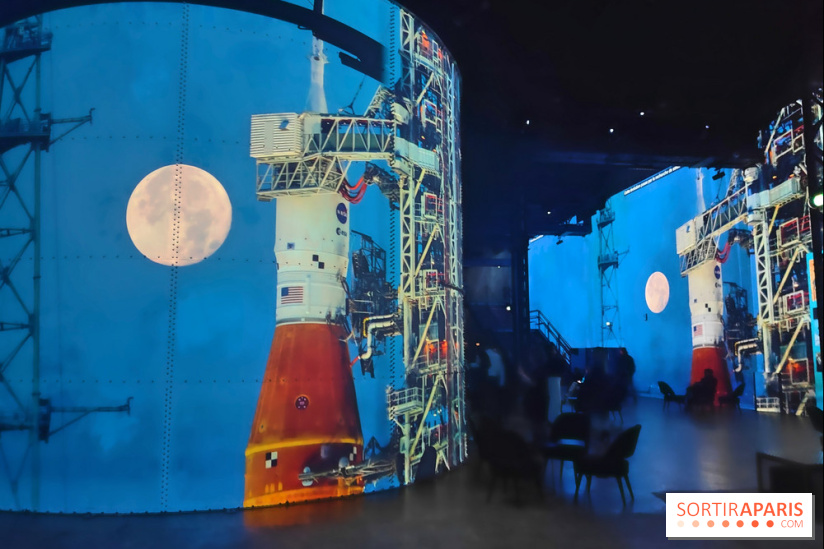 Destination Lune : un voyage immersif dans les étoiles à l'Atelier des Lumières - photos