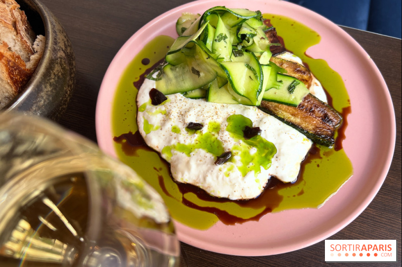 Comptoir Lazu - Courgettes crues et cuites, stracciatella