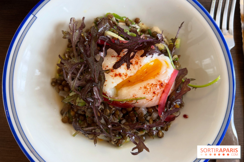 Comptoir Lazu - Salade de lentilles, oeuf parfait