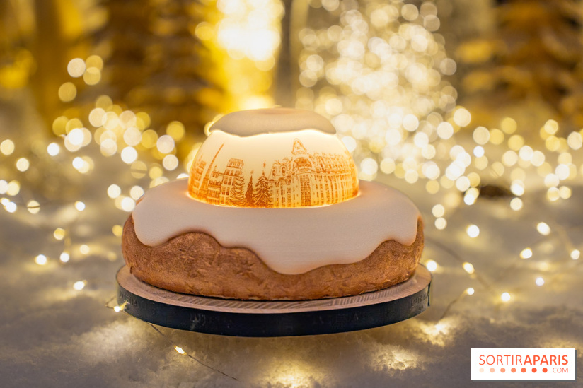 la Bûche de Noêl du Mandarin Oriental Lutetia aux Lumières de Paris