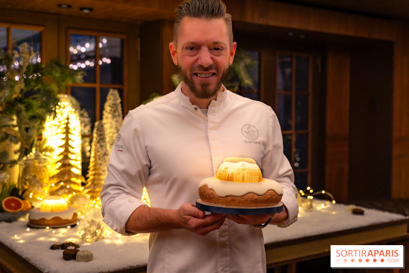la Bûche de Noêl du Mandarin Oriental Lutetia aux Lumières de Paris