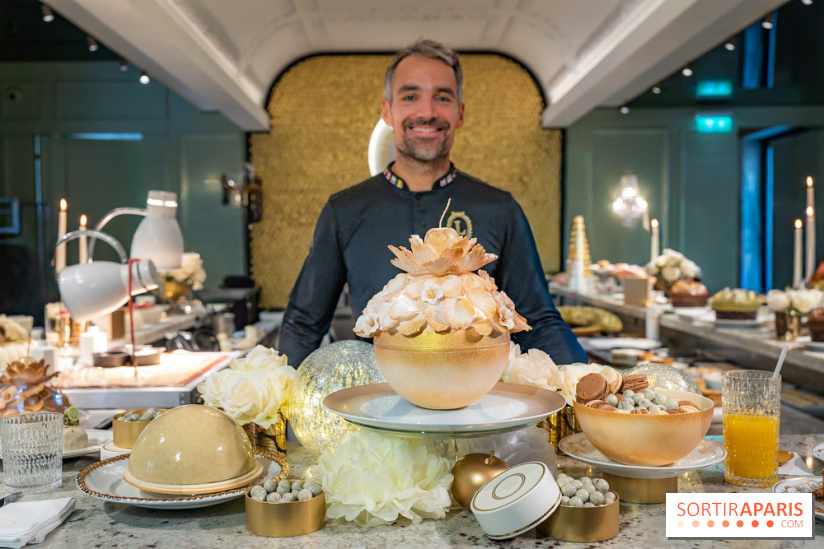 Les bûches et créations de Noël et fêtes de Ladurée 2025